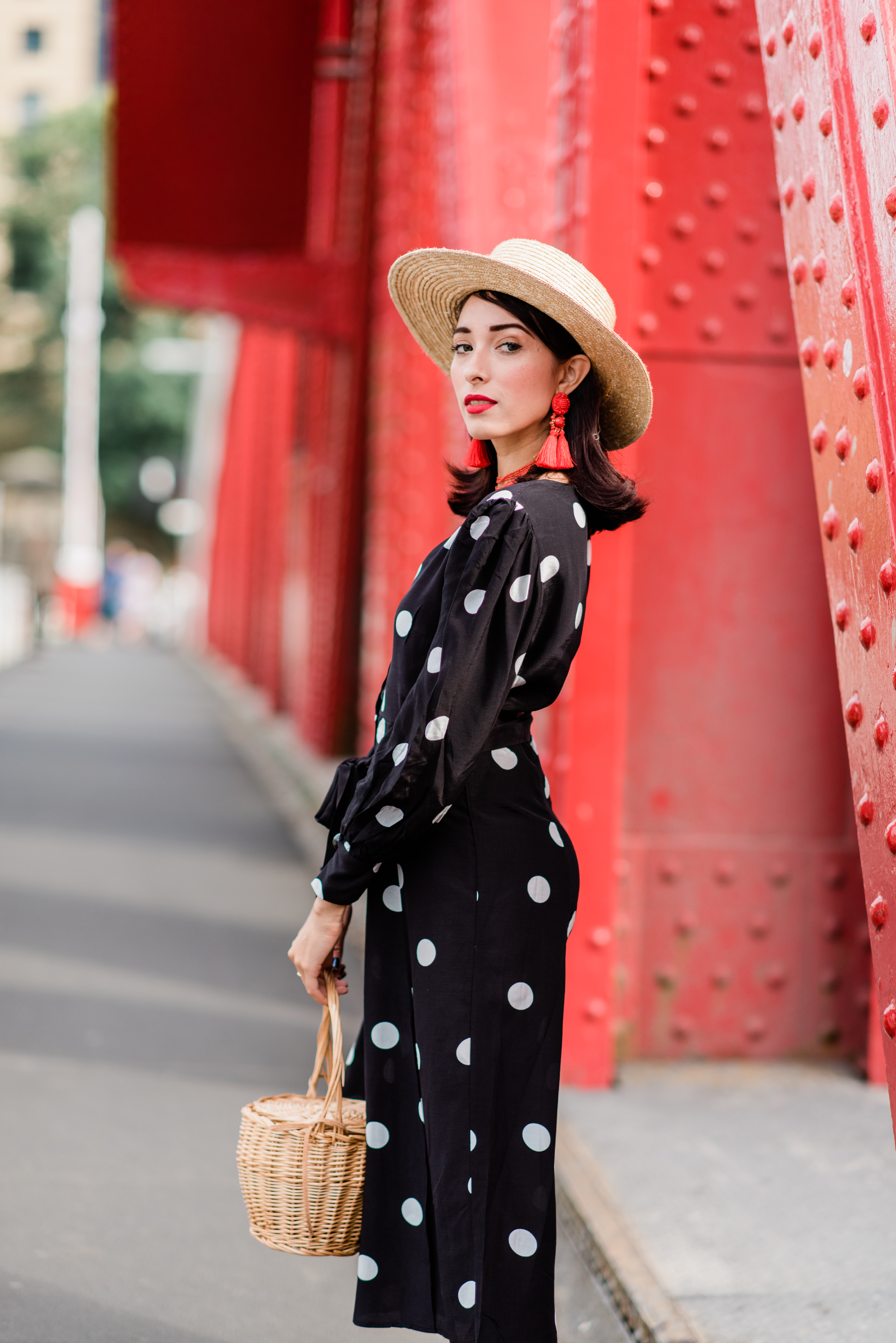 classic polka dot dress